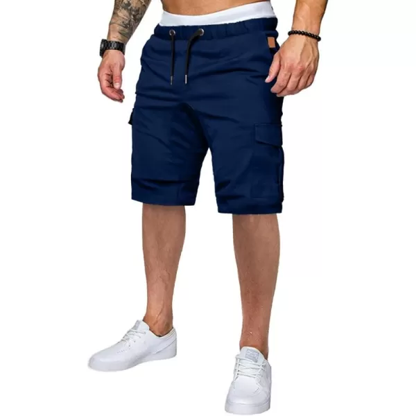 JMIERR Mens Casual Cargo Shorts - Cotton Drawstring Stretch Summer Beach Shorts Twill Chino Short with 6 Pockets
