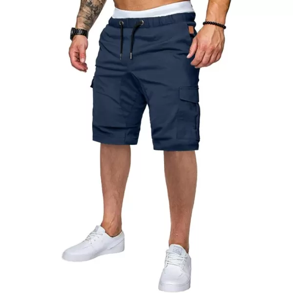 JMIERR Mens Casual Cargo Shorts - Cotton Drawstring Stretch Summer Beach Shorts Twill Chino Short with 6 Pockets