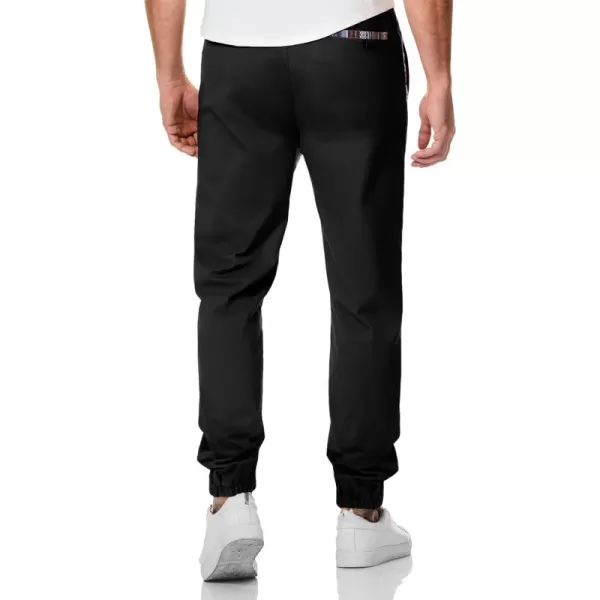 JMIERR Mens Casual Joggers Pants Cotton Drawstring Chino Hiking Pants Outdoor Twill Track Sweatpants with Pockets