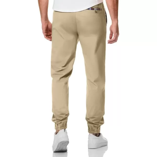 JMIERR Mens Casual Joggers Pants Cotton Drawstring Chino Hiking Pants Outdoor Twill Track Sweatpants with Pockets