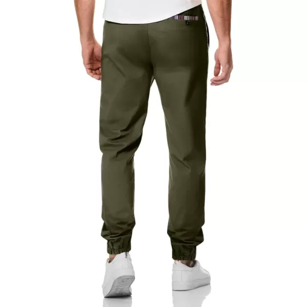 JMIERR Mens Casual Joggers Pants Cotton Drawstring Chino Hiking Pants Outdoor Twill Track Sweatpants with Pockets