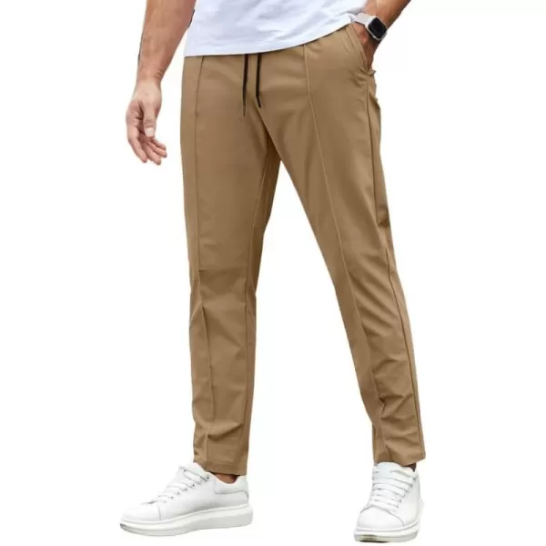 JMIERR Mens Casual Joggers Pants Stretch Drawstring Glof Slim-Fit Pants for Men Chino Hiking Gym Pant Sweatpants with Pockets