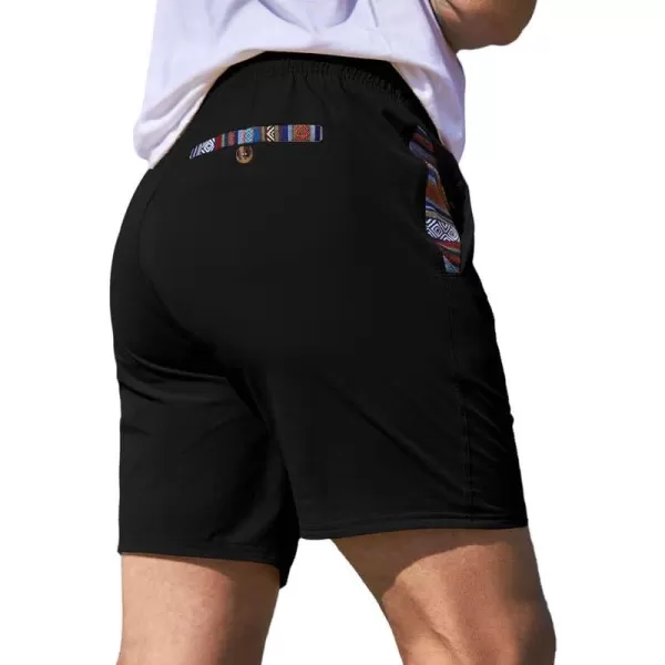 JMIERR Men's Casual Shorts 5"/ 7" Drawstring Summer Quick Dry Beach Stretch Waist Golf Athletic Gym Short