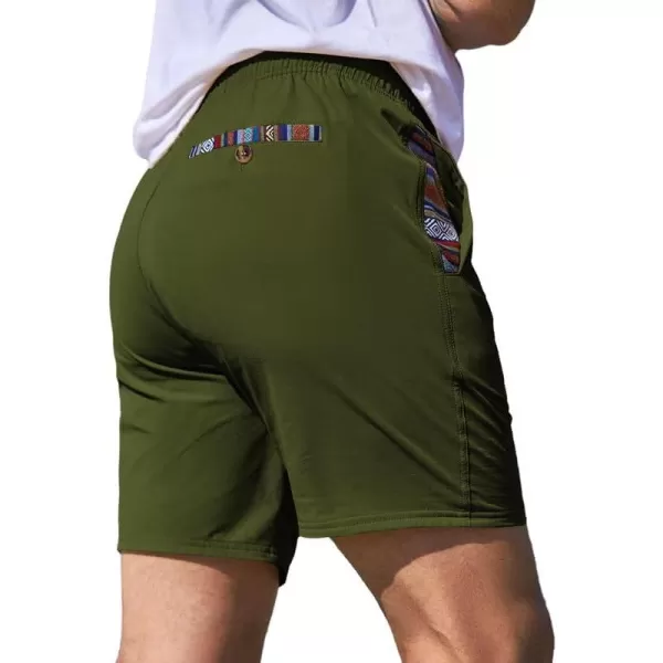 JMIERR Men's Casual Shorts 5"/ 7" Drawstring Summer Quick Dry Beach Stretch Waist Golf Athletic Gym Short