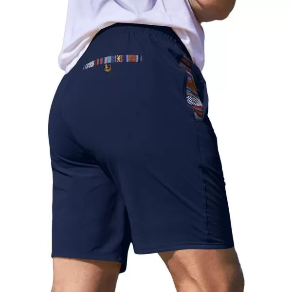 JMIERR Men's Casual Shorts 5"/ 7" Drawstring Summer Quick Dry Beach Stretch Waist Golf Athletic Gym Short