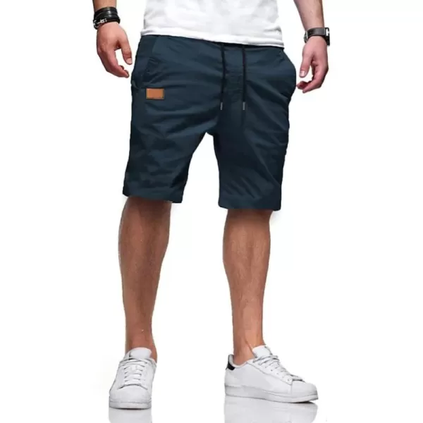 JMIERR Mens Casual Shorts - Cotton Drawstring Summer Beach Stretch Twill Chino Golf Shorts