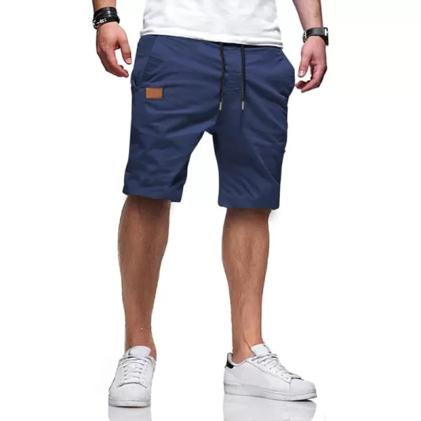 JMIERR Mens Casual Shorts - Cotton Drawstring Summer Beach Stretch Twill Chino Golf Shorts