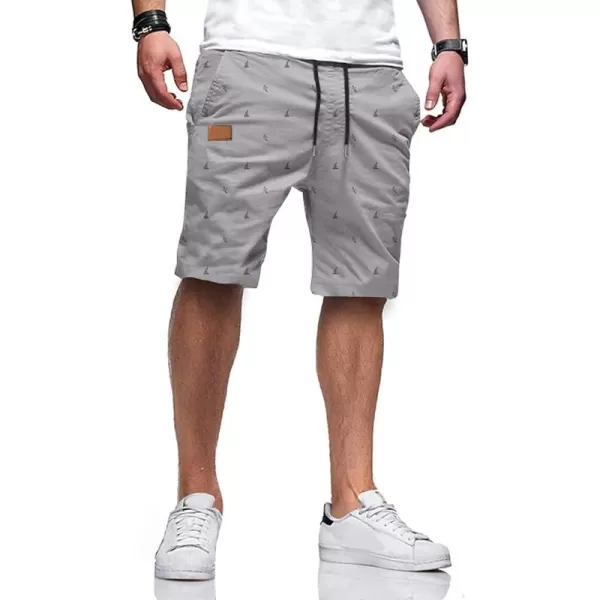 JMIERR Mens Casual Shorts - Cotton Drawstring Summer Beach Stretch Twill Chino Golf Shorts