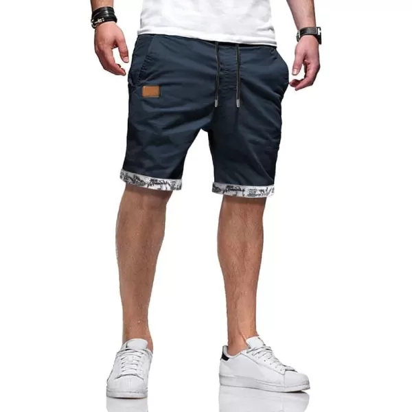 JMIERR Mens Casual Shorts - Cotton Drawstring Summer Beach Stretch Twill Chino Golf Shorts