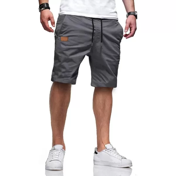 JMIERR Mens Casual Shorts - Cotton Drawstring Summer Beach Stretch Twill Chino Golf Shorts