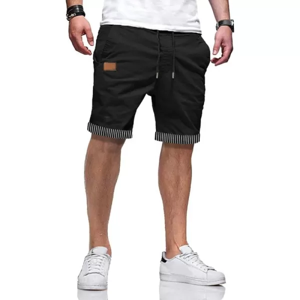 JMIERR Mens Casual Shorts - Cotton Drawstring Summer Beach Stretch Twill Chino Golf Shorts