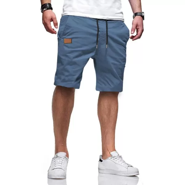 JMIERR Mens Casual Shorts - Cotton Drawstring Summer Beach Stretch Twill Chino Golf Shorts