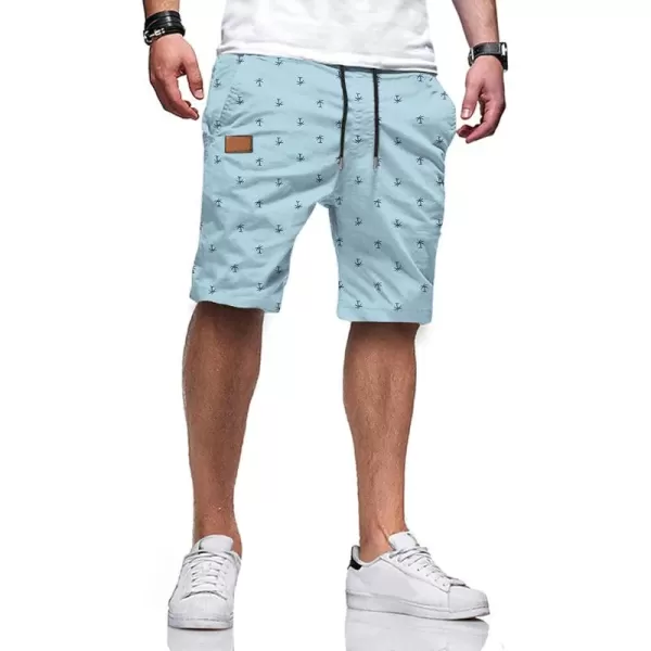 JMIERR Mens Casual Shorts - Cotton Drawstring Summer Beach Stretch Twill Chino Golf Shorts