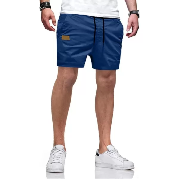 JMIERR Mens Casual Shorts - Cotton Drawstring Summer Beach Stretch Twill Chino Golf Shorts with Pockets