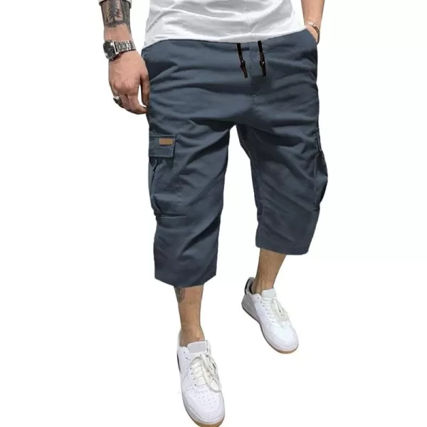 JMIERR Mens Casual Twill Cargo Shorts Cotton Drawstring Classic Cargo Stretch Short with 6 Pockets