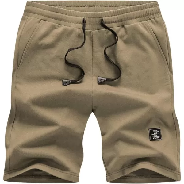 JMIERR Mens Cotton Sweat Shorts with 3 Pockets Workout Lounge Jogger Athletic Shorts 7 inch Inseam Running Shorts