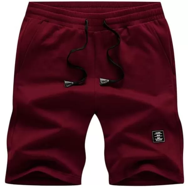 JMIERR Mens Cotton Sweat Shorts with 3 Pockets Workout Lounge Jogger Athletic Shorts 7 inch Inseam Running Shorts