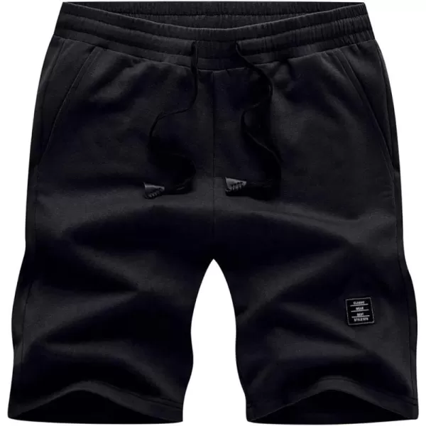 JMIERR Mens Cotton Sweat Shorts with 3 Pockets Workout Lounge Jogger Athletic Shorts 7 inch Inseam Running Shorts