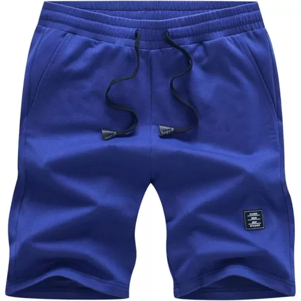 JMIERR Mens Cotton Sweat Shorts with 3 Pockets Workout Lounge Jogger Athletic Shorts 7 inch Inseam Running Shorts