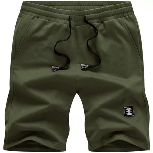 JMIERR Mens Cotton Sweat Shorts with 3 Pockets Workout Lounge Jogger Athletic Shorts 7 inch Inseam Running Shorts