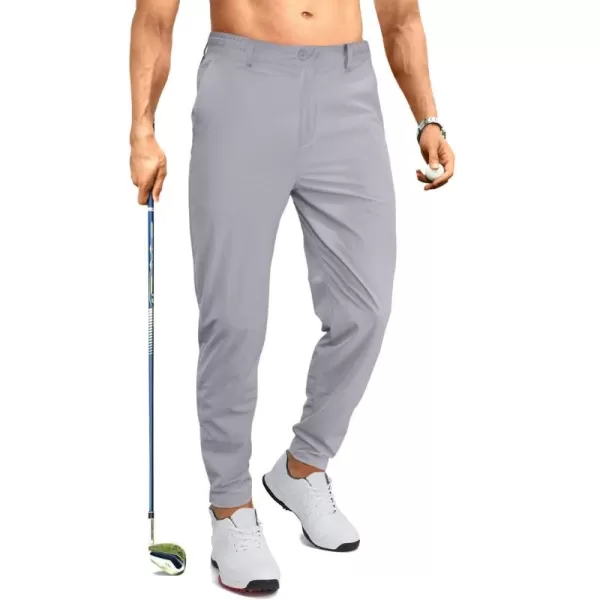 JMIERR Men's Golf Pants - Casual Stretch Slim Fit Joggers Pants Hiking Travel Work Flex Dress Pants