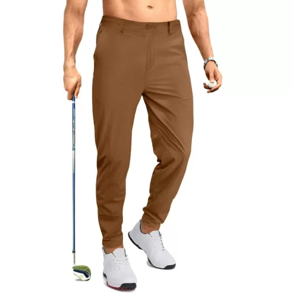 JMIERR Men's Golf Pants - Casual Stretch Slim Fit Joggers Pants Hiking Travel Work Flex Dress Pants