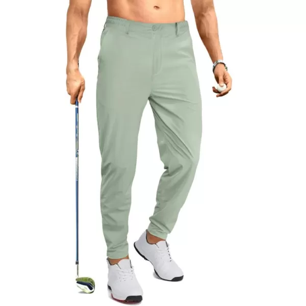 JMIERR Men's Golf Pants - Casual Stretch Slim Fit Joggers Pants Hiking Travel Work Flex Dress Pants