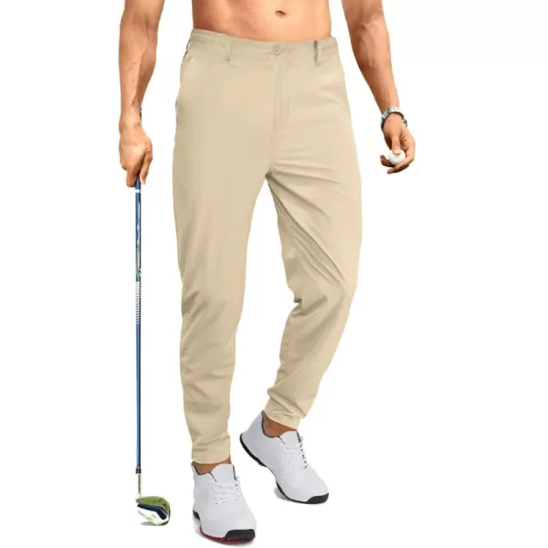 JMIERR Men's Golf Pants - Casual Stretch Slim Fit Joggers Pants Hiking Travel Work Flex Dress Pants