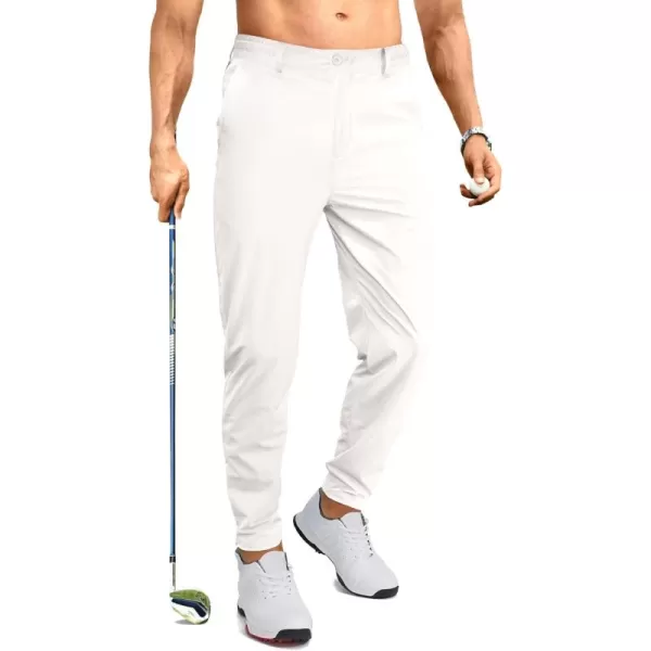 JMIERR Men's Golf Pants - Casual Stretch Slim Fit Joggers Pants Hiking Travel Work Flex Dress Pants