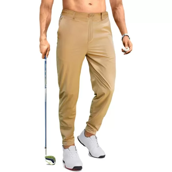 JMIERR Men's Golf Pants - Casual Stretch Slim Fit Joggers Pants Hiking Travel Work Flex Dress Pants