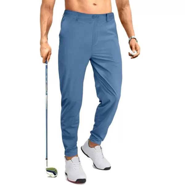 JMIERR Men's Golf Pants - Casual Stretch Slim Fit Joggers Pants Hiking Travel Work Flex Dress Pants