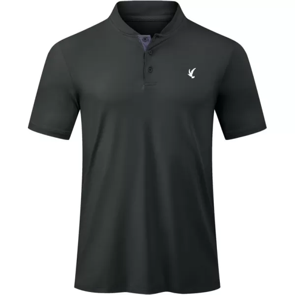 JMIERR Men's Polo Henley Shirt Moisture Wicking Quick Dry Summer Casual Short Sleeve Golf Polo T Shirts