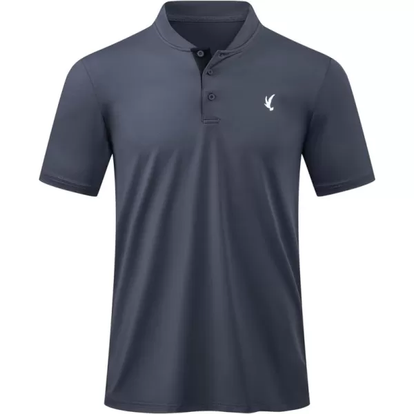 JMIERR Men's Polo Henley Shirt Moisture Wicking Quick Dry Summer Casual Short Sleeve Golf Polo T Shirts