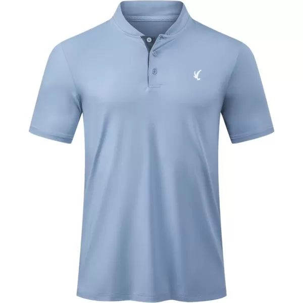 JMIERR Men's Polo Henley Shirt Moisture Wicking Quick Dry Summer Casual Short Sleeve Golf Polo T Shirts