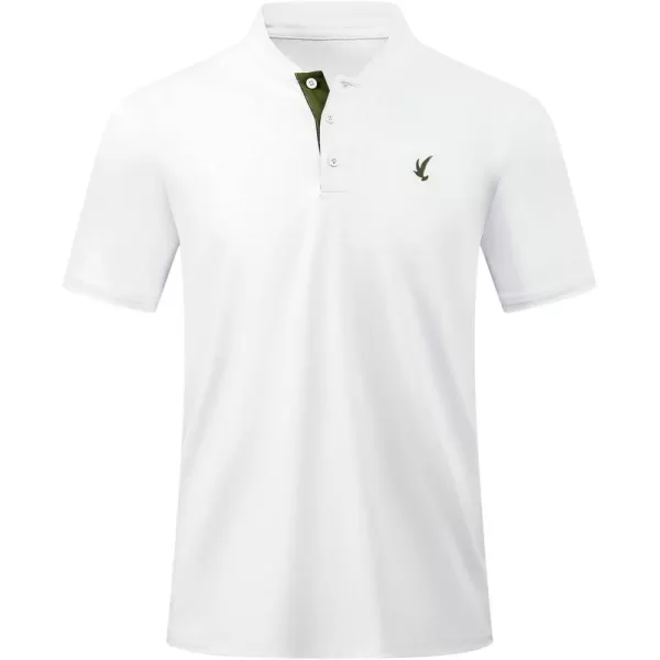 JMIERR Men's Polo Henley Shirt Moisture Wicking Quick Dry Summer Casual Short Sleeve Golf Polo T Shirts