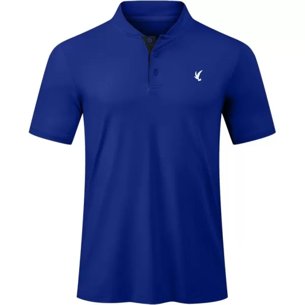 JMIERR Men's Polo Henley Shirt Moisture Wicking Quick Dry Summer Casual Short Sleeve Golf Polo T Shirts