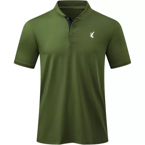 JMIERR Men's Polo Henley Shirt Moisture Wicking Quick Dry Summer Casual Short Sleeve Golf Polo T Shirts