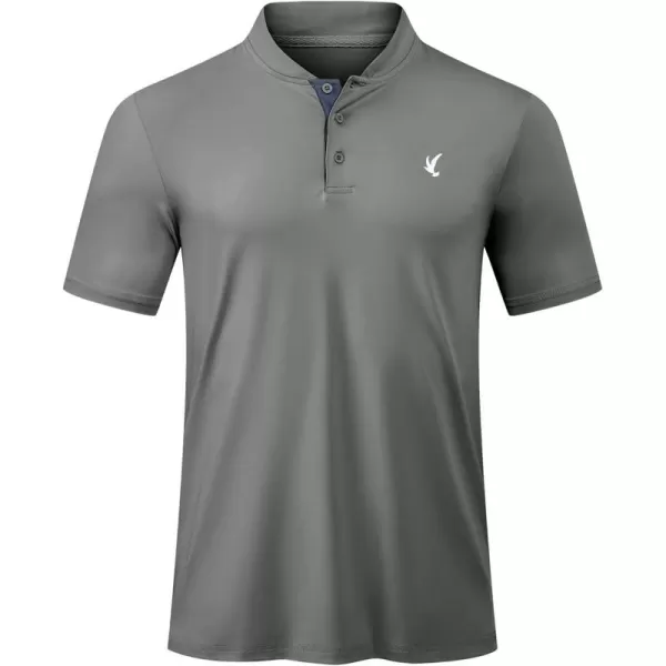 JMIERR Men's Polo Henley Shirt Moisture Wicking Quick Dry Summer Casual Short Sleeve Golf Polo T Shirts