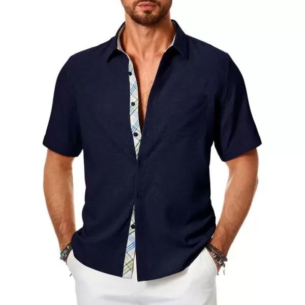 JMIERR Mens Shirts Short Sleeve Casual Summer Button Down Beach Hawaiian Shirt with Pocket