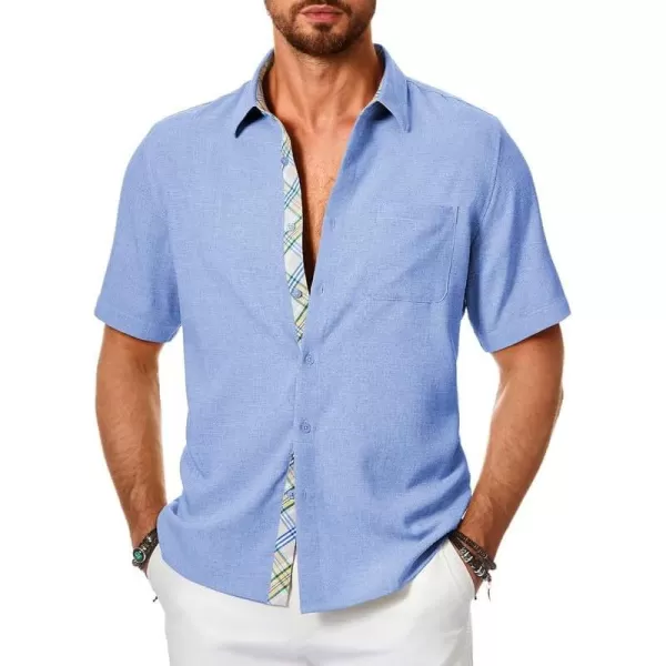 JMIERR Mens Shirts Short Sleeve Casual Summer Button Down Beach Hawaiian Shirt with Pocket