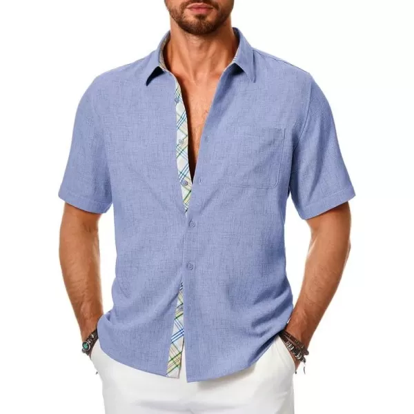 JMIERR Mens Shirts Short Sleeve Casual Summer Button Down Beach Hawaiian Shirt with Pocket