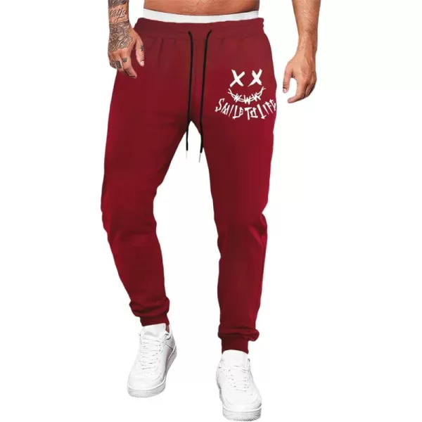 JMIERR Mens Sweatpants Tapered Gym Running Workout Pants Athletic Drawstring Joggers with Pockets