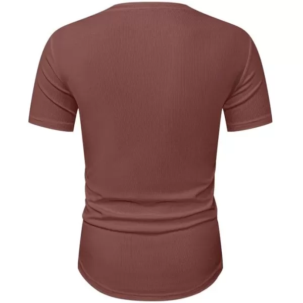 JMIERR Mens Muscle Slim T Shirt Crewneck Longline Henley Shirt Gym Workout Athletic Tee Shirts