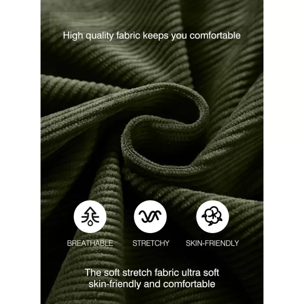 JMIERR Men's Corduroy Shorts Casual Elastic Waist Drawstring Lightweight Summer Beach Shorts