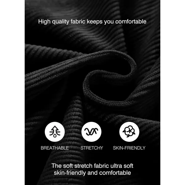JMIERR Men's Corduroy Shorts Casual Elastic Waist Drawstring Lightweight Summer Beach Shorts