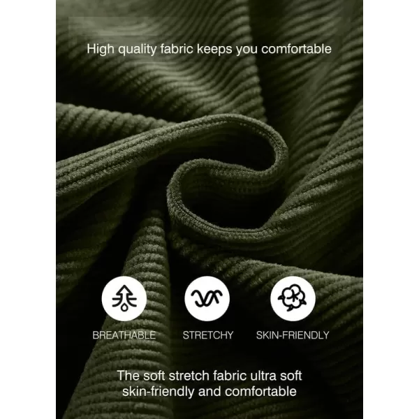 JMIERR Men's Corduroy Shorts Casual Elastic Waist Drawstring Lightweight Summer Beach Shorts