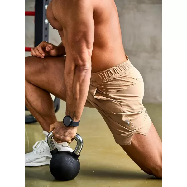 JMIERR Men's Gym Shorts Linerless 5" Quick Dry Workout Running Shorts with Zip Pockets Sports Athletic Shorts