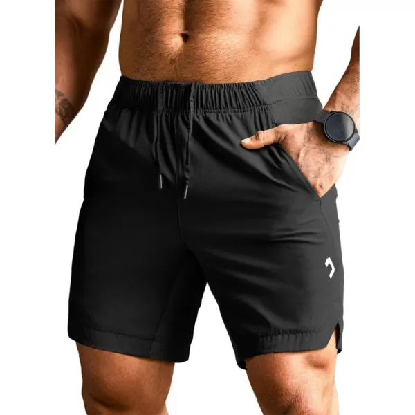 JMIERR Men's Gym Shorts Linerless 5" Quick Dry Workout Running Shorts with Zip Pockets Sports Athletic Shorts