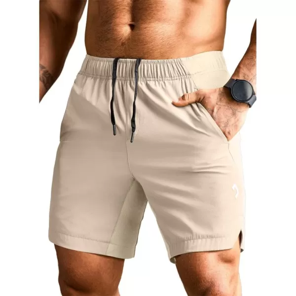 JMIERR Men's Gym Shorts Linerless 5" Quick Dry Workout Running Shorts with Zip Pockets Sports Athletic Shorts