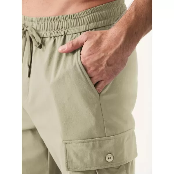 JMIERR Mens Casual Cargo Joggers Pants Elastic Waist Drawstring Stretch Relaxed Fit Work Pants Tapered Sweatpants